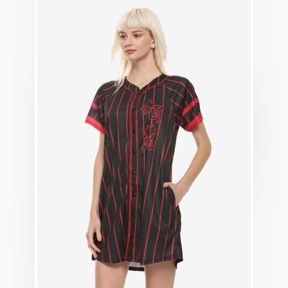 Hot Topic Disney Mulan Mushu Baseball T-Shirt Dress - Picture 1 of 11